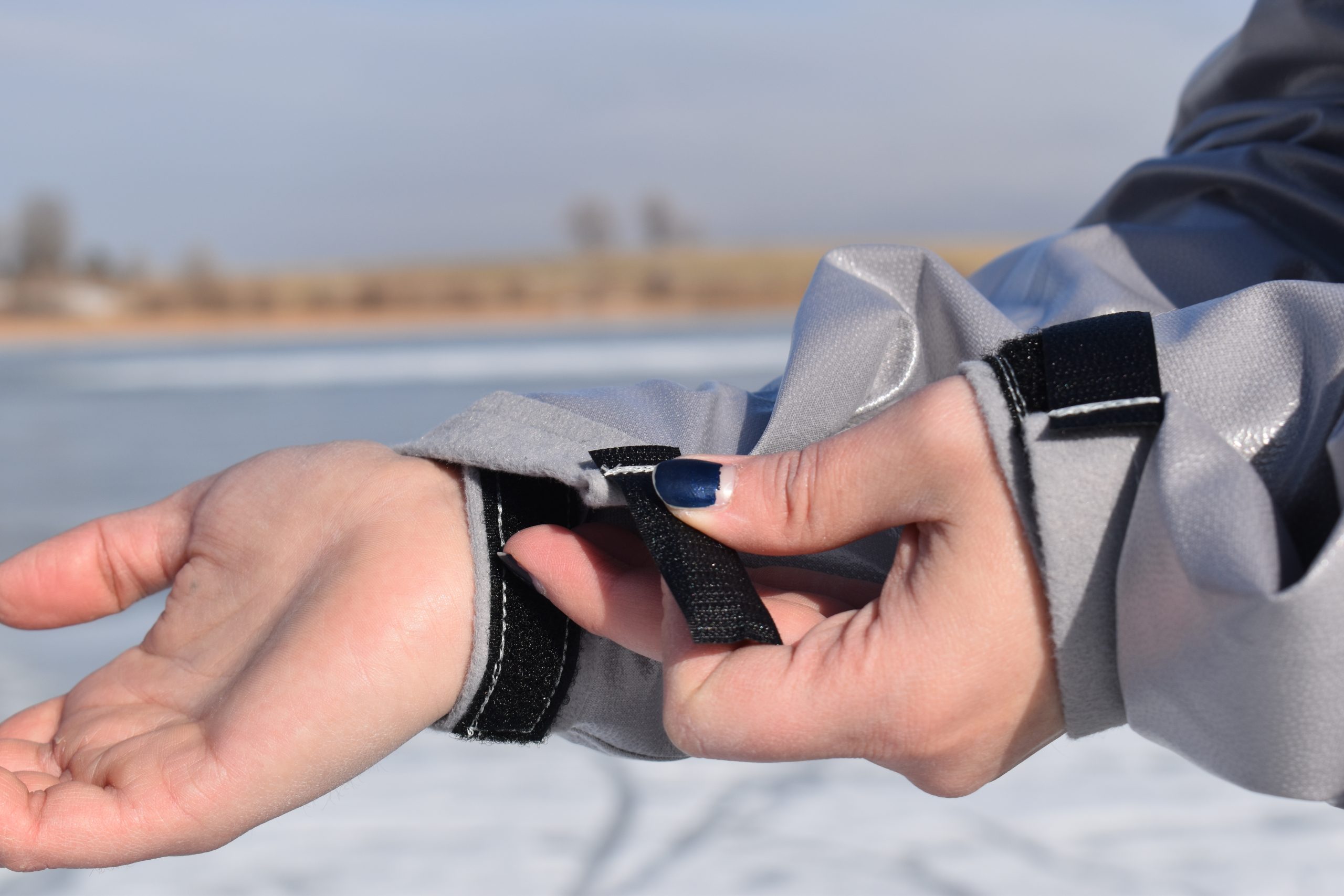 DSC_0188 vapor barrier shirt velcro wrist strap