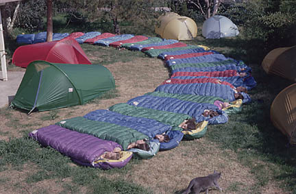 group sleeping bags
